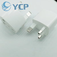 Adaptador de Enchufe de 3 Pines para Reino Unido, Convertidor de Corriente, Adaptador de Viaje para Reino Unido, Adaptador de Enchufe de Reino Unido a Enchufe Universal
