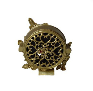 Hoa hồng màu hồng hình tròn Jeweled kim loại kẽm hợp kim bảng đồng hồ - Product Image 2