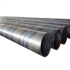 carbon steel pipe tube mild spiral weld hollow section support customized welded