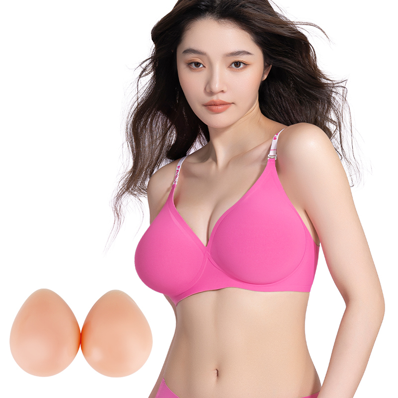 Super Large Chest Display Silicone Breast Bra Set For Female One-Piece Breathable Anchor Specific Artifact Cosplay Small Chest