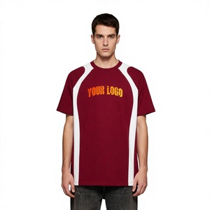 T-shirt d'été personnalisé pour homme 100 % coton à manches courtes, imprimé numérique, coupe oversize, confortable, effet vintage délavé soleil - Product Image 3
