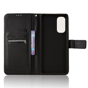 กระเป๋าสตางค์หรูหราลายเพชรหนัง PU ฝาพับสำหรับเคสโทรศัพท์เอชทีซี ยู 24 โปร - Product Image 2