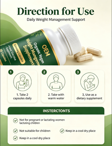 Suplementos Orgánicos Veganos OEM <span class=keywords><strong>para</strong></span> el Control de Peso, Cápsulas Adelgazantes <span class=keywords><strong>para</strong></span> Adultos, Quemador de Grasa Abdominal, Suplemento de Hinojo y Garcinia - Product Image 3