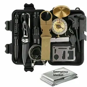 Kit de equipo de supervivencia, Kit de herramientas de emergencia para exteriores, accesorios de equipo de acampada, emergencia, SOS