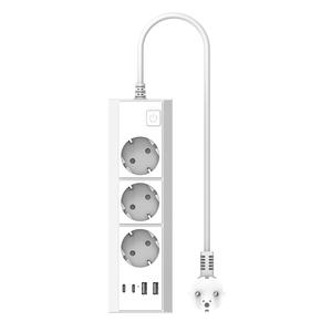 Multiprise 2A2C à 3 prises standard de l'UE avec rallonge de câble de <span class=keywords><strong>5</strong></span> pieds Commutateurs de prise de port USB Schuko ignifuges - Product Image 1