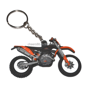 Factory <strong>Custom</strong> Made 2D Key Tag Promotional <strong>3D</strong> Soft PVC <strong>Rubber</strong> <strong>Keychain</strong> - Product Image 1