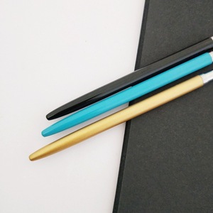 Lot de 3 pinceaux liner à manche métallique pour nail art, marque privée, pour dessin de lignes fines et peinture, poils en nylon, pour salon de manucure - Product Image 2