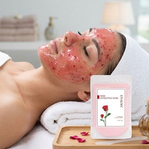 Poudre de gelée d'hydrogel naturelle en gros, à la rose, au curcuma et à l'or, blanchissante, hydratante, douce, peel-off pour le visage - Product Image 3