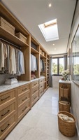 Armoire de chambre à coucher de style Shaker moderne, sur mesure, avec dressing intégré pour projet résidentiel
