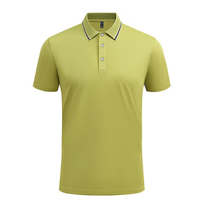 เสื้อโปโลแขนสั้นสีพื้นแต่งขอบตัดกัน โพลีเอสเตอร์ ใส่ได้ทุกวัน - Product Image 3