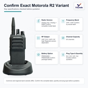 Radio Portátil <span class=keywords><strong>Motorola</strong></span> R2 MOTOTRBO DMR Original, VHF 5W o UHF 4W, 64 Canales, IP55, <span class=keywords><strong>para</strong></span> Uso Comercial, Kit Completo - Product Image 5