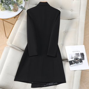 <span class=keywords><strong>Abito</strong></span> Lungo Color Albicocca <span class=keywords><strong>da</strong></span> Donna, Primavera-Autunno 2026, Abbigliamento Professionale per Insegnanti, Completo Formale per Colloqui e Lavoro - Product Image 6