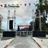 Estructura de Iluminación Cuadrada de 290*290 mm, 300*300 m, Estructura de Aluminio para Escenario, Estructura para Altavoces para Eventos