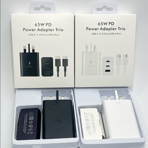 Chargeur rapide 65W PD 3 ports USB-C USB-A Prise EU US UK pour Samsung Chargeur pour Samsung S23 S24 S25 Appareils électroniques - Product Image 1
