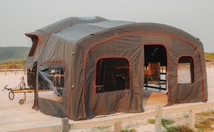 Popular carpa de inflado de aire recorrido de lujo al aire libre remolque de caravana de doble pliegue remolque de <span class=keywords><strong>camping</strong></span> todoterreno - Product Image 4