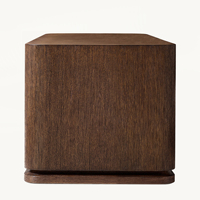 Mobilier chambre à coucher design moderne et luxueux table d'appoint carrée en bois massif méticuleusement travaillée