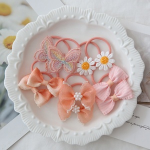 Elastici per capelli fatti a mano per bambini con farfalle e fiocchi, fermacoda, elastici per trecce, accessori per capelli per bambini - Product Image 4