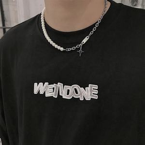 VAF 43 + 5เซนติเมตรมุกลูกปัดข้ามจี้สร้อยคอผู้ชายสแตนเลส - Product Image 5