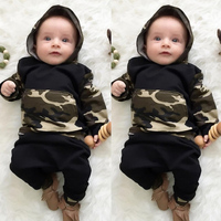 Ensemble de vêtements pour nouveau-né, 2 pièces, tenues à capuche pour bébés garçons et filles, ensembles de vêtements en coton pour tout-petits, vente en gros