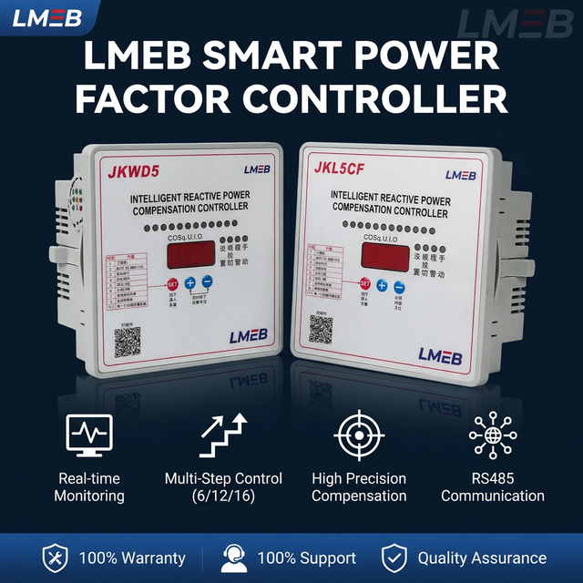 JKL5CF-6 Power Factor Controller for Reactive Power Autocompensation Power Distribution Equipment
