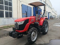 Traktor Diesel High Lift LTB804 80HP 4WD dengan Kemudi Hidrolik Penuh untuk Penanganan Bale Loader beserta Lampiran