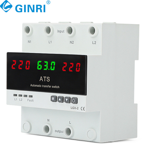 Interrupteur de transfert automatique GINRI JMRD-DSX 63A 100A ATS avec relais de protection haute/basse tension pour usage domestique - Product Image 2