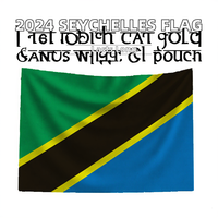 2025 Usine Offre Spéciale Seychelles Drapeau agité à la main avec impression numérique Polyester Bannières de vacances générales