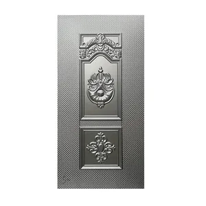 ABYAT plaque de porte extérieure en aluminium, plaque de porte incurvée, panneau unique, feuille de porte Shaker
