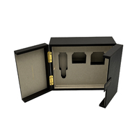 Boîte élégante magnétique de luxe à double porte, ouverture sur 2 côtés, boîte cadeau avec logo personnalisé