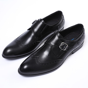 Zapatos Formales de Cuero Vacuno con Punta en Pico, Impermeables, con Soporte de Arco y Malla Transpirable para Hombre, Zapatos de Oficina y Carrera - Product Image 1