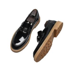 New fashion men's leather <b>shoes</b> durable leather <b>shoes</b> <b>sole</b> casual <b>shoes</b> fashion all-in-one casual men's leather <b>shoes</b> - Product Image 5