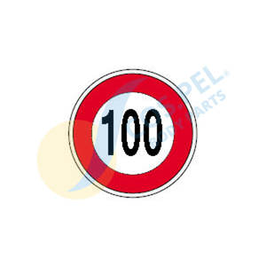 Nuevo COS.PEL. DISCO DE LÍMITE DE VELOCIDAD 100 KM/H para Reemplazo/Reparación - Product Image 1