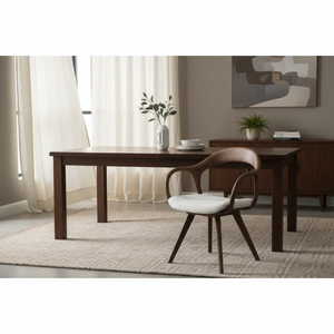 Elegant Hand-Carved Wooden Chair Durable Sculpted Frame Comfortable Upholstered Seating for <b>Dining</b> and Hospitality Spaces - Product Image 3