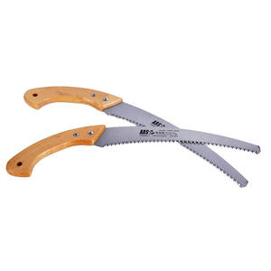 Mks 2 Wooden Handle Curved Pruning Saw 350mm High Carbon Steel Blade With Sheath For <b>Garden</b> Woodworking <b>Tools</b> - Product Image 4