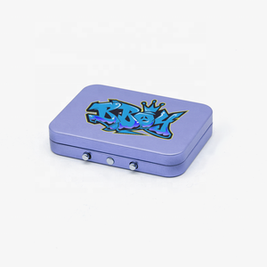 Caja hermética de lata de Metal resistente a los niños de grado alimenticio, lata personalizada CR a prueba de niños para píldora, caramelo, menta, cigarrillo, embalaje de lata de goma - Product Image 2