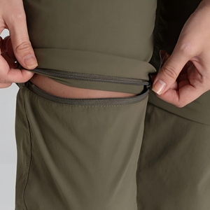 <span class=keywords><strong>Pantalon</strong></span> de <span class=keywords><strong>randonnée</strong></span> zippé 2 en 1 pour <span class=keywords><strong>femme</strong></span>, tissu léger et extensible, <span class=keywords><strong>convertible</strong></span> en short, <span class=keywords><strong>pantalon</strong></span> hydrofuge avec logo personnalisé - Product Image 4