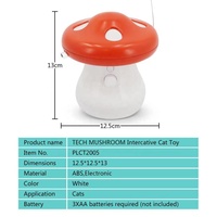 Jouet interactif de chat de champignon de technologie Offre Spéciale jouet électrique rouge d'animal familier jouet unique de chat