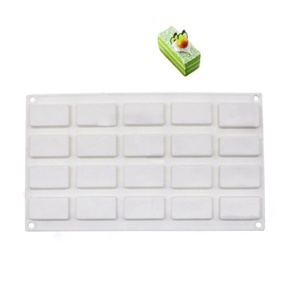 Moule en silicone rectangulaire pour gâteau mousse français, moule à garniture pour mousse, ustensiles de cuisson au four - Product Image 5