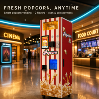 Distributeur automatique de pop-corn intelligent à monnayeur 220V avec écran tactile POS, garantie 1 an