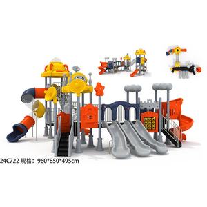 Terrain de jeu extérieur pour enfants Toboggans de colline Équipement plastique Parc d'attractions Filet d'escalade - Product Image 4