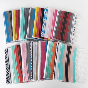 Mantel Tejido Personalizable OEM/ODM con Estampado Geométrico Moderno Mexicano, Cuadrado, Resistente al Aceite, de Poliéster/Algodón, Suave, Arcoíris, <span class=keywords><strong>para</strong></span> el Hogar - Product Image 4