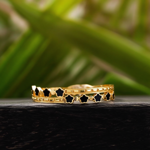 Fashion <b>Bangle</b> 316L Stainless Steel PVD Gold Plating Resistant Sustainable Flower Design Crystal Rhinestone Trendy Unisex - Product Image 3