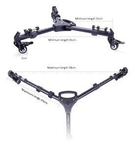 Yunteng YT-<span class=keywords><strong>900</strong></span> photographie chariot trépied robuste avec roues et support de jambe pour Canon Nikon <span class=keywords><strong>Sony</strong></span> DSLR appareil photo Photo vidéo Studio - Product Image 4
