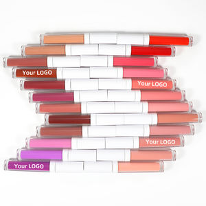 Ochain özel etiket makyaj zulüm ücretsiz Vegan dudak parlatıcısı seti sıvı ruj mat ruj - Product Image 2