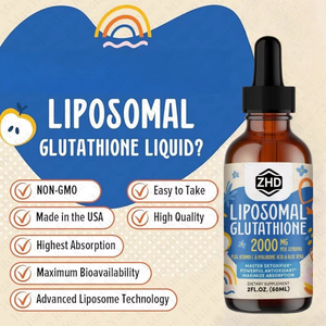 דוגמית חינם OEM/ODM תוסף נוזלי ליפוזומלי גלוטתיון 2000 מ\\\"ג, 98% ספיגת אנרגיה גבוהה למבוגרים, להלבנת העור - Product Image 5