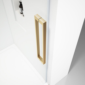 Cabine de <span class=keywords><strong>douche</strong></span> personnalisée Fournisseur 8mm Verre de sécurité trempé sans cadre Cabines de <span class=keywords><strong>douche</strong></span> droites coulissantes Écran pour pièce humide - Product Image 3
