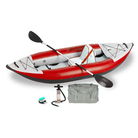 Nouveau Kayak Gonflable en PVC 2022 pour 2 Personnes, Pliable avec Coque en LLDPE, Pagaies et Pompe pour Lacs et Rivières