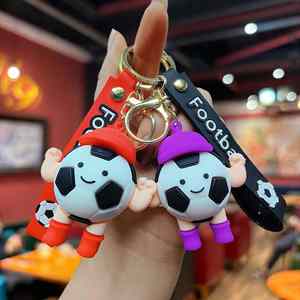 Cartoon Cute PVC Football Doll <b>Key</b> Chain Cartoon Cute for Souvenirs Creative Promotional Gifts - Product Image 4