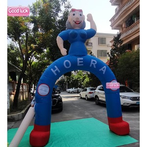 Promoción <span class=keywords><strong>de</strong></span> fábrica Publicidad al aire libre 4mh Arco <span class=keywords><strong>de</strong></span> personaje <span class=keywords><strong>de</strong></span> dibujos animados Puerta inflable <span class=keywords><strong>de</strong></span> Sarah <span class=keywords><strong>Abraham</strong></span> a la venta - Product Image 2
