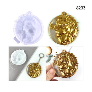 Moldes de fundición de resina hechos a mano para adornos decorativos DIY Ins estilo silicona León llavero molde 8233 - Product Image 5